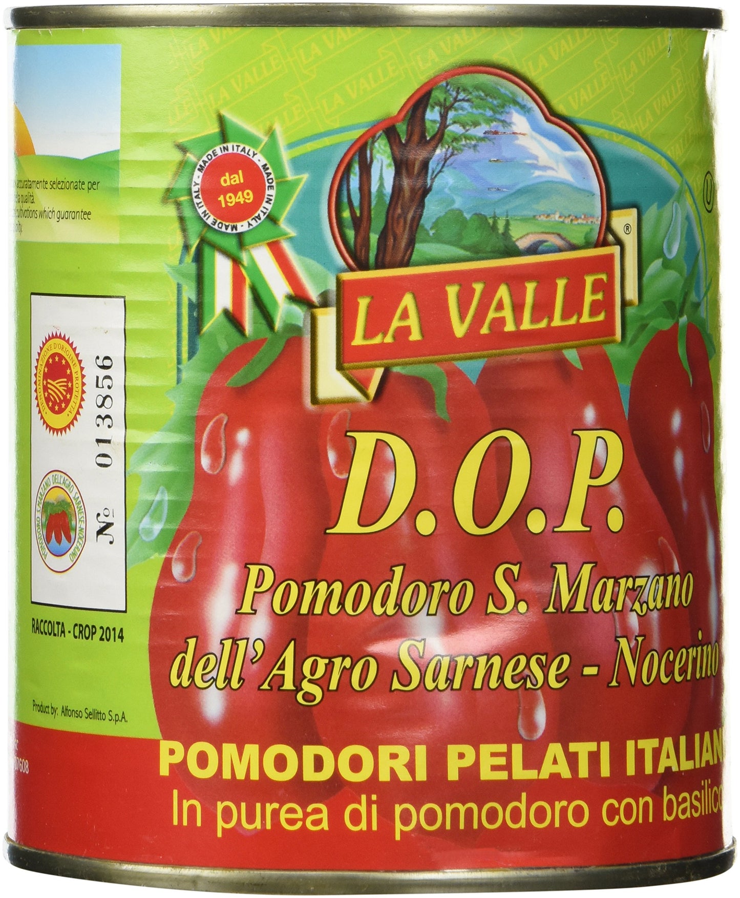 La Valle San Marzano DOP Tomatoes, 1.75 Pound (Pack of 5)