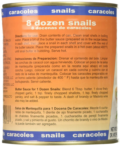 Consul Very Large Escargots, Specialty Imported Food, 28.2 Ounce Can, Pack of 1