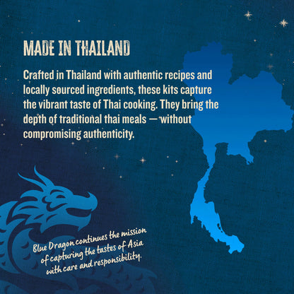 Blue Dragon Pad Thai 3 Step Cooking Sauce & Rice Noodle Kit - 7.7oz (Pack of 6) - Pre-Portioned Sachets of Dried Rice Noodles, Pad Thai Sauce, & Aromatic Herbs & Spices - Vegan, Non-GMO & Gluten-free