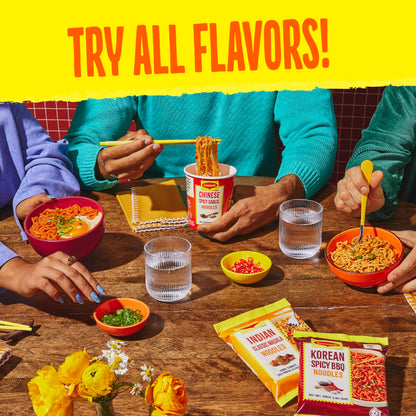 Maggi Indian Classic Masala Noodles, Instant Noodles, 3 Min Indian Noodles, Mildly Spicy, 24Pk
