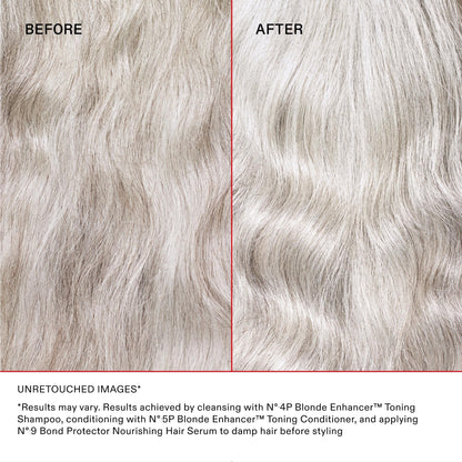 Olaplex No. 4P Blonde Enhancer Purple Toning Shampoo, Repairs, Hydrates, & Brightens All Blonde, Lightened, & Grey Hair