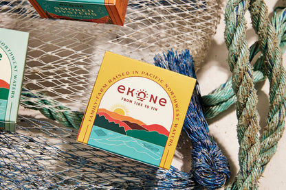 Ekone Lemon Pepper Smoked Oysters Farmed, Raised, Canned in Washington State 3oz (6 Pack)