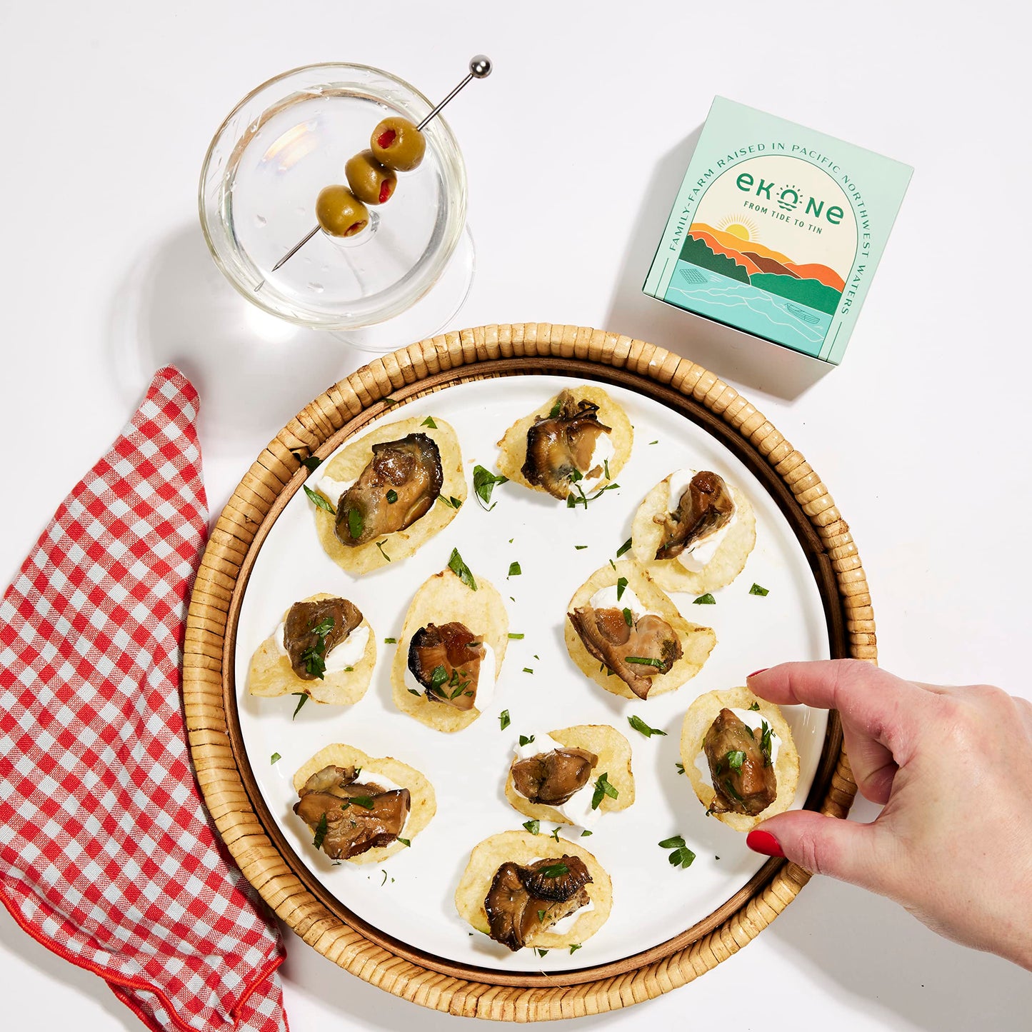 Ekone Original Smoked Oysters Farmed, Raised, Canned in Washington State 3oz (6 Pack)
