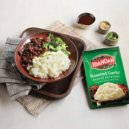 Idahoan Roasted Garlic Mashed Potatoes, 8 Oz