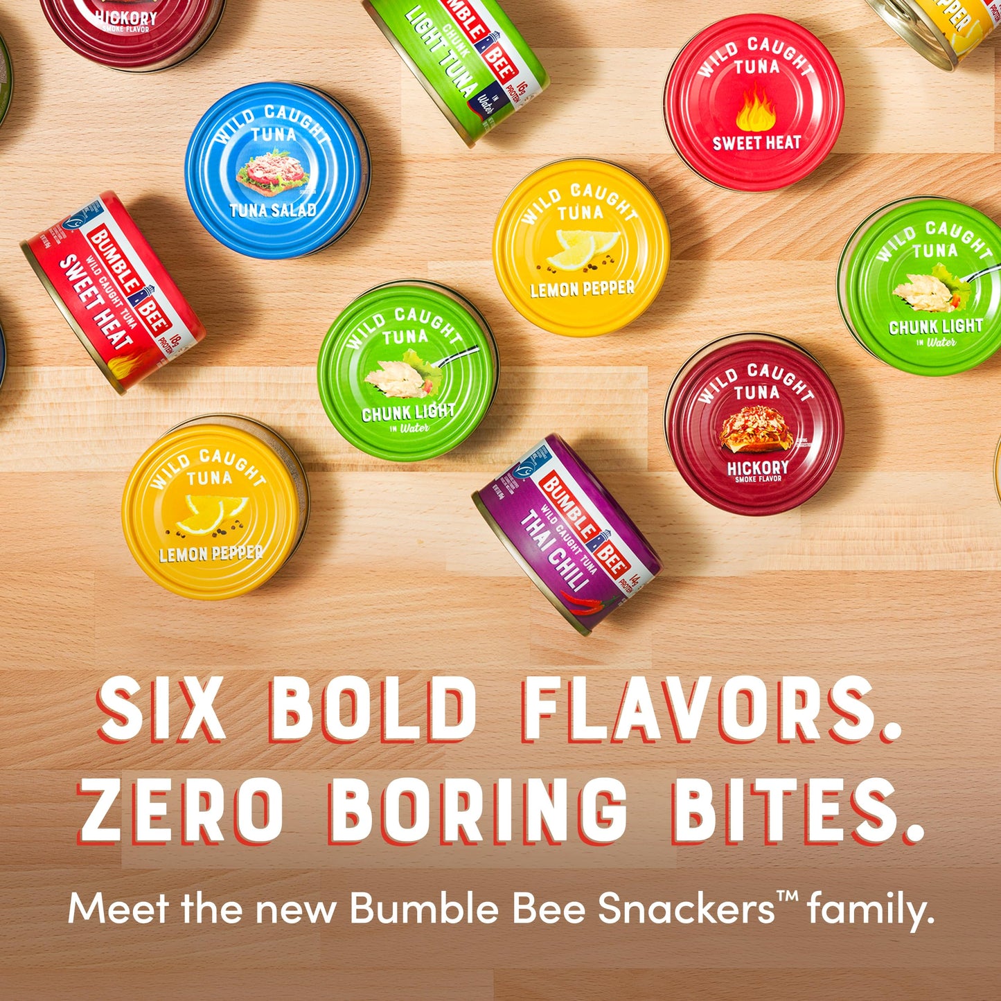 Bumble Bee Snackers Thai Chili - 14g Protein per Serving - No Draining, Ready to Eat - Wild Caught Skipjack Chunk Light Tuna for Snack, Salad, Korean Tuna Bowl - 3 oz Easy Open Can (Pack of 1)