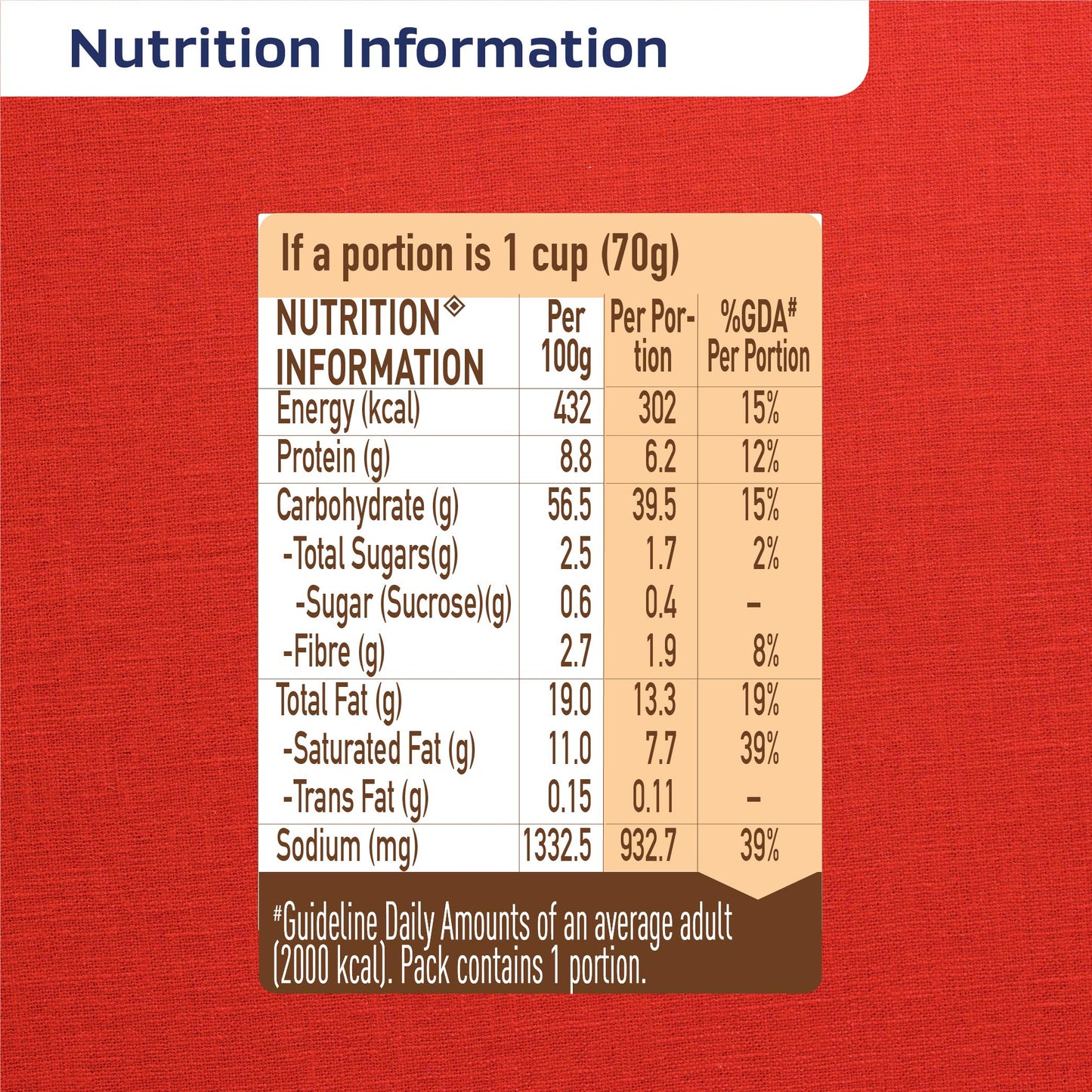 Nestle; MAGGI Cuppa Noodles Chilli Chow & 70g Cup