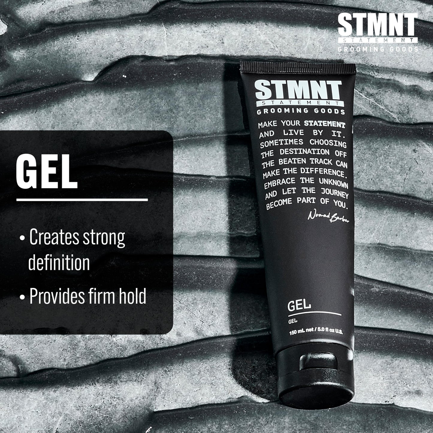STMNT Grooming Goods Gel | Strong Definition | Long-Lasting Hold | Satin-Like, Semi-Matte Finish | Easy Wash Out