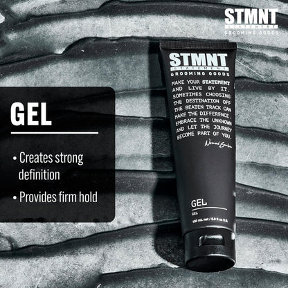 STMNT Grooming Goods Gel | Strong Definition | Long-Lasting Hold | Satin-Like, Semi-Matte Finish | Easy Wash Out