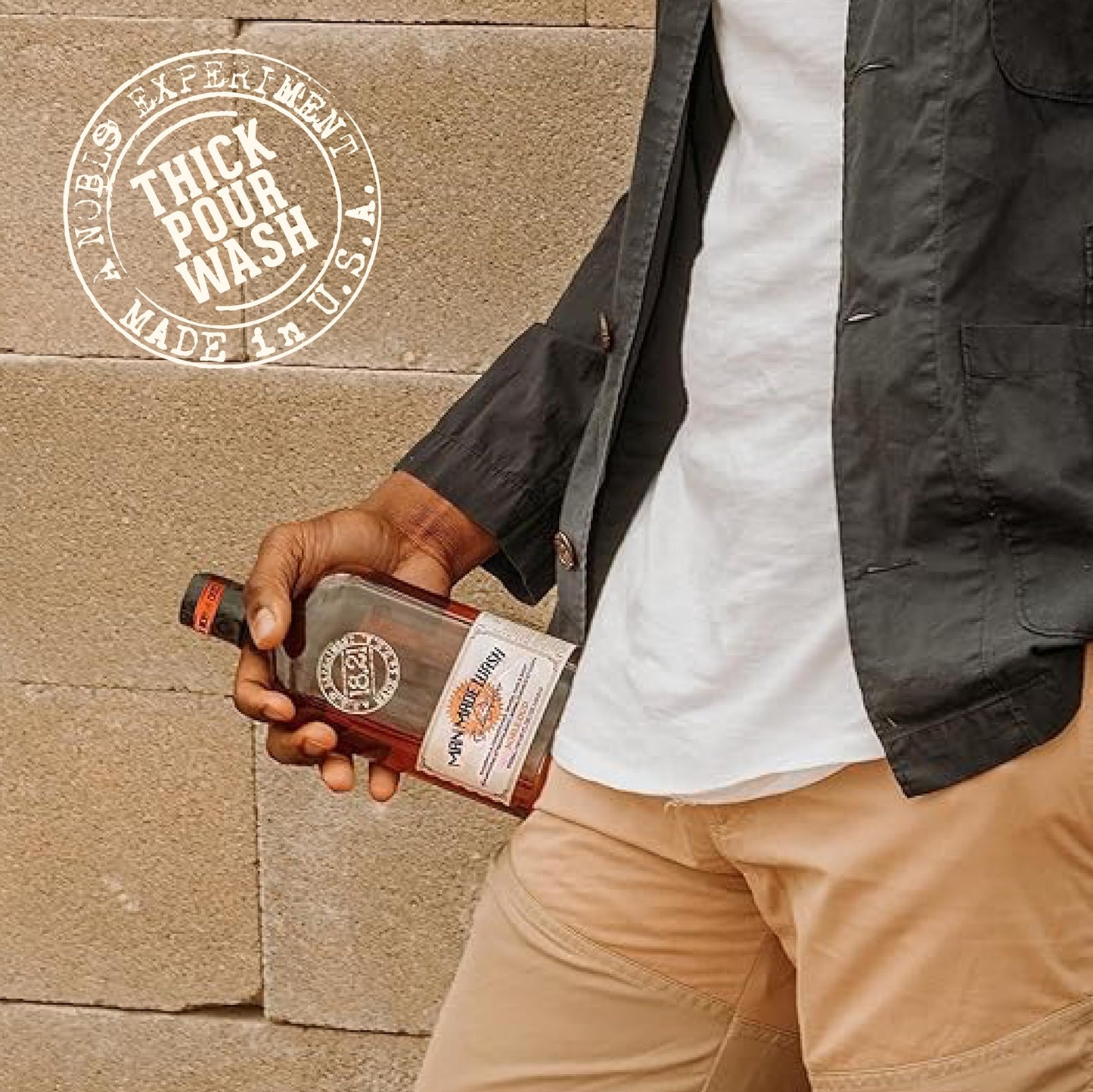 18.21 Man Made 3-in-1 Body Wash, Shampoo, & Conditioner for Men, All Hair & Skin Types, Strengthens and Moisturizes in a Manly Aroma 18oz