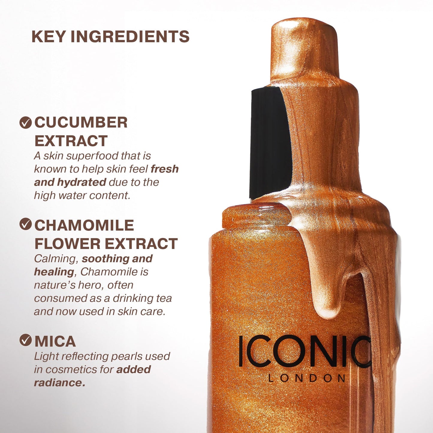ICONIC LONDON Prep-Set-Glow | Hydrating + Setting + Glowing Spray, 3-in-1 Formula for a Dewy, Radiant Finish