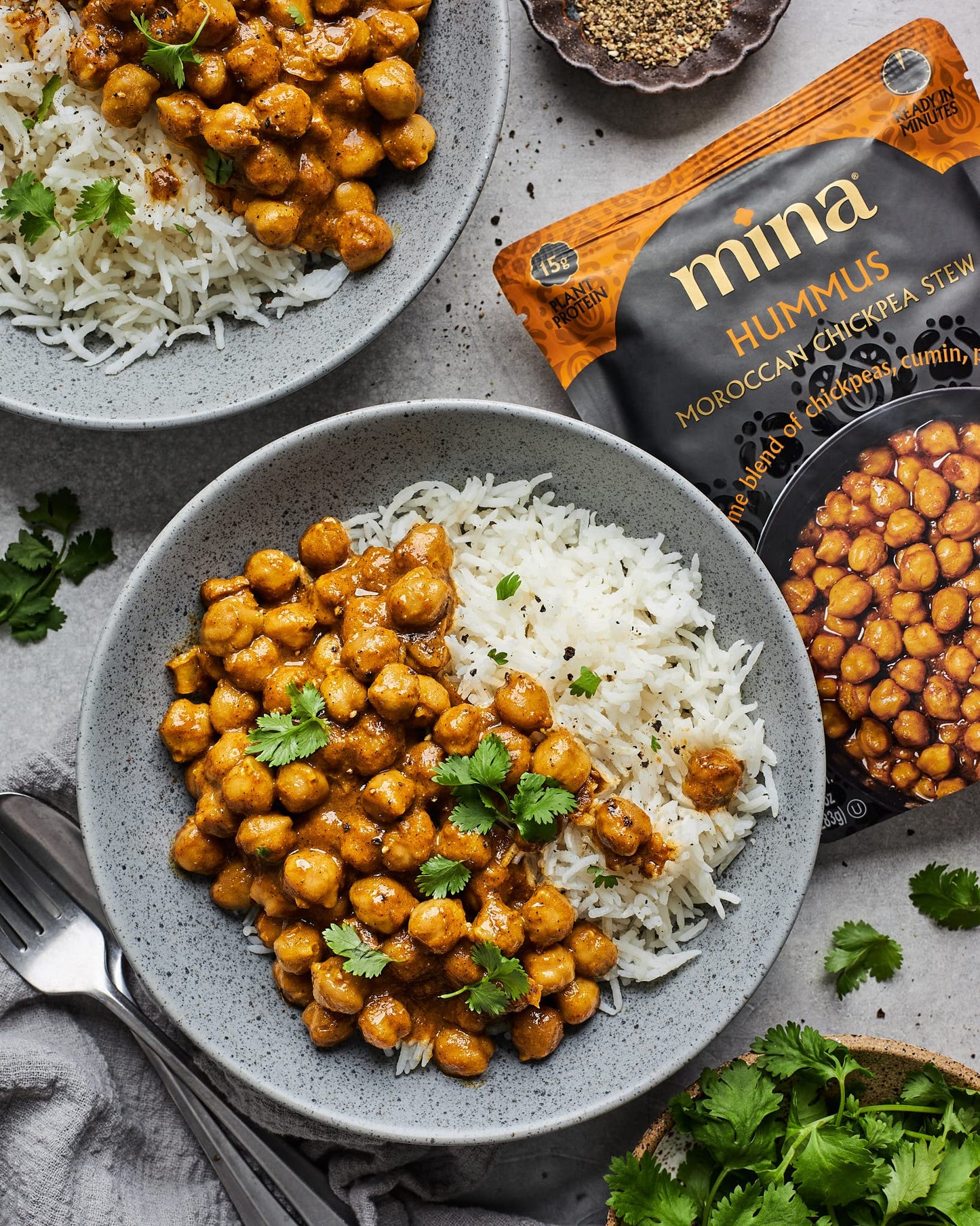 Mina Moroccan Lentils, Chickpeas, White Beans & Harira - Healthy Snacks Variety Pack of 8 (10 oz), Lentils Ready to Eat, Vegan Protein, Gluten-Free Instant Food, Microwave Meals, Non-GMO, Kosher