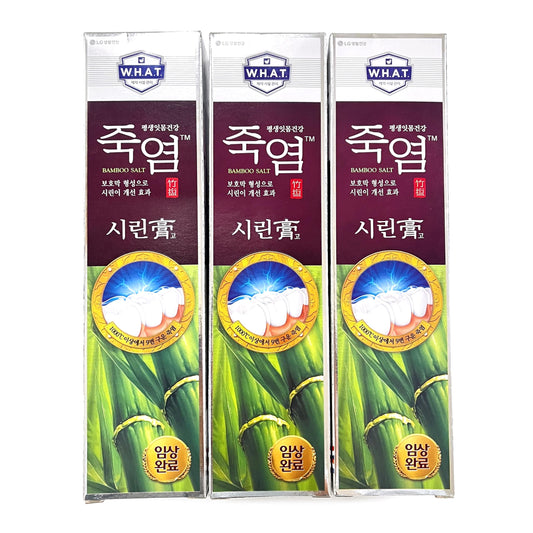 LG Shiringo Bamboo Salt Toothpaste for Sensitive Teeth 120gram (4.23ounce) x 3 counts