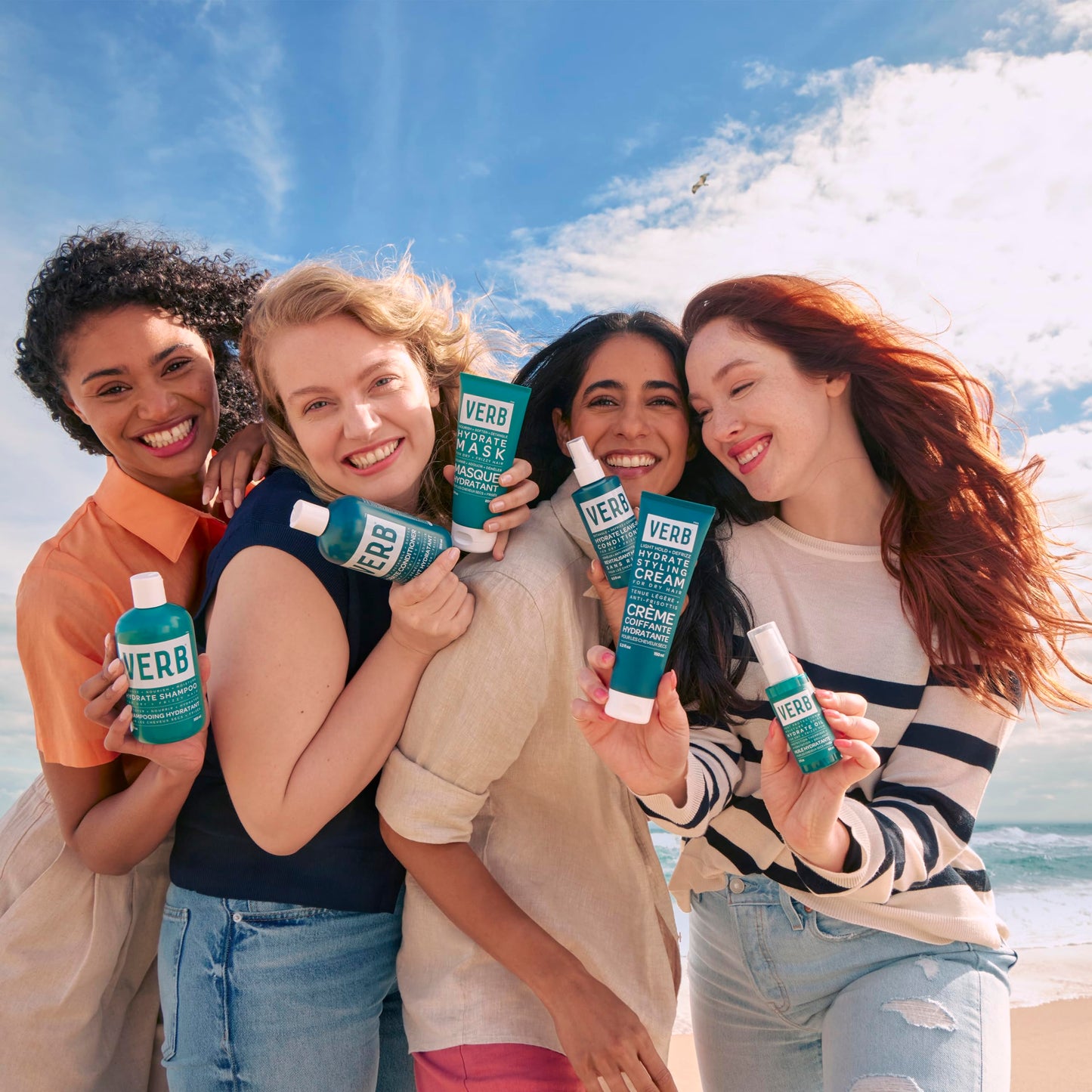 VERB Hydrate Shampoo - Cleanse Dry + Frizzy Hair - Smooth + Reduce Frizz - Amber + Warm Jasmine Scent