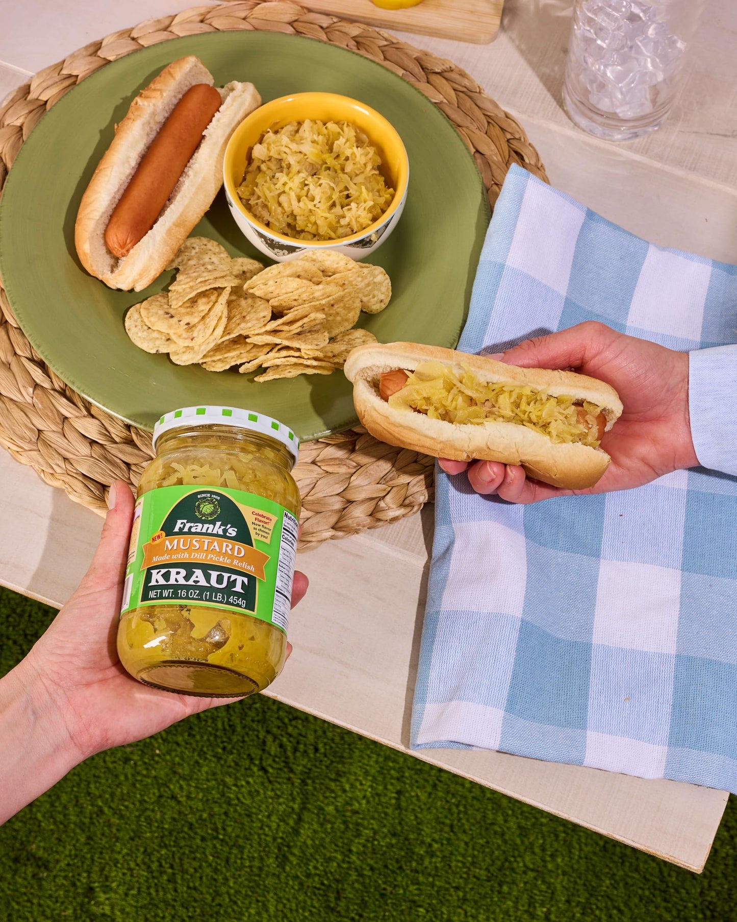 Frank’s Kraut Mustard With Dill Pickle, 16oz Jar, 2 pack – Tangy Dill Pickle Mustard Spread, Gourmet Sandwich & Sausage Condiment