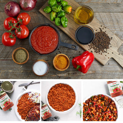 Nerrido Canned Tomato Stew & Jollof Rice Red Sauce, African Style Hot Pasta Sauce with Vegetables and Spices 16oz (454g) (Hot, 1 Pack)