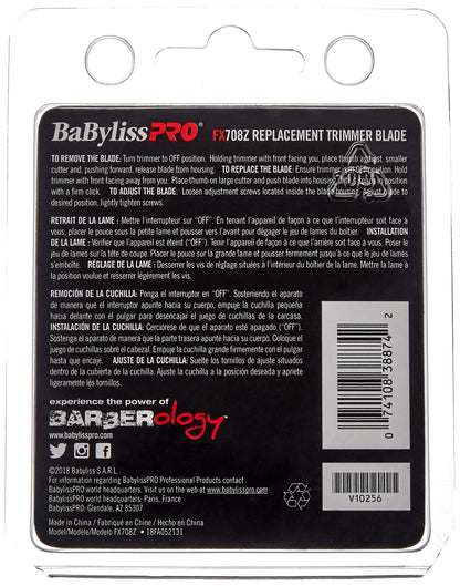 Barberology FX708Z Stainless Steel Replacement T-Blade for FX788RG and FX788S
