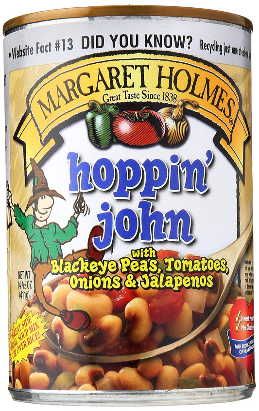Margaret Holmes Hoppin John Black eyed Peas Tomatoes Onions And Jalapenos, 14.5 oz - PACK OF 3