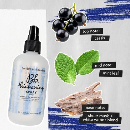 Bumble and bumble. Thickening Blow-Dry Prep Spray | Pre-Styling Primer | Adds Lightweight Volume For Lush Blow Dries | For Fine to Medium Straight, Wavy Hair Types