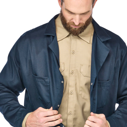 Bulwark FR Unisex Adult Flame Resistant Concealed Snap-front Lab Coat