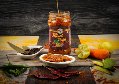 TAJ Gourmet Mixed Pickle, (Mix Achar), 300g (10.5oz)