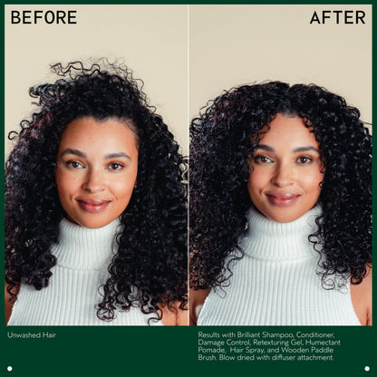 Aveda Brilliant Humectant Pomade | Enhances Curl | Adds Shine and Definition | for Wavy, Curly & Coily Hair Types | Jasmine, Rose, Clove Aroma | 2.5 Ounce