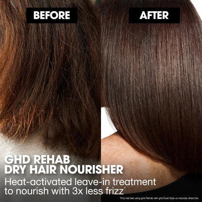 ghd Rehab Leave-in Hair Treatments - Improve Hair Condition While You Dry & Style for Flawless Results With No Rinse or Development Time