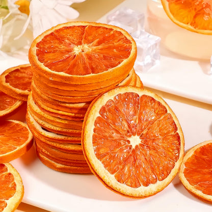 Drink Botanicals Blood Orange Slices - 85g/3oz Pure Dehydrated Citrus Wheels in Reusable Jar, No Added Sugar & Wheat-Free Garnish for Cocktails, Baking, Wreaths & Tea Infusions