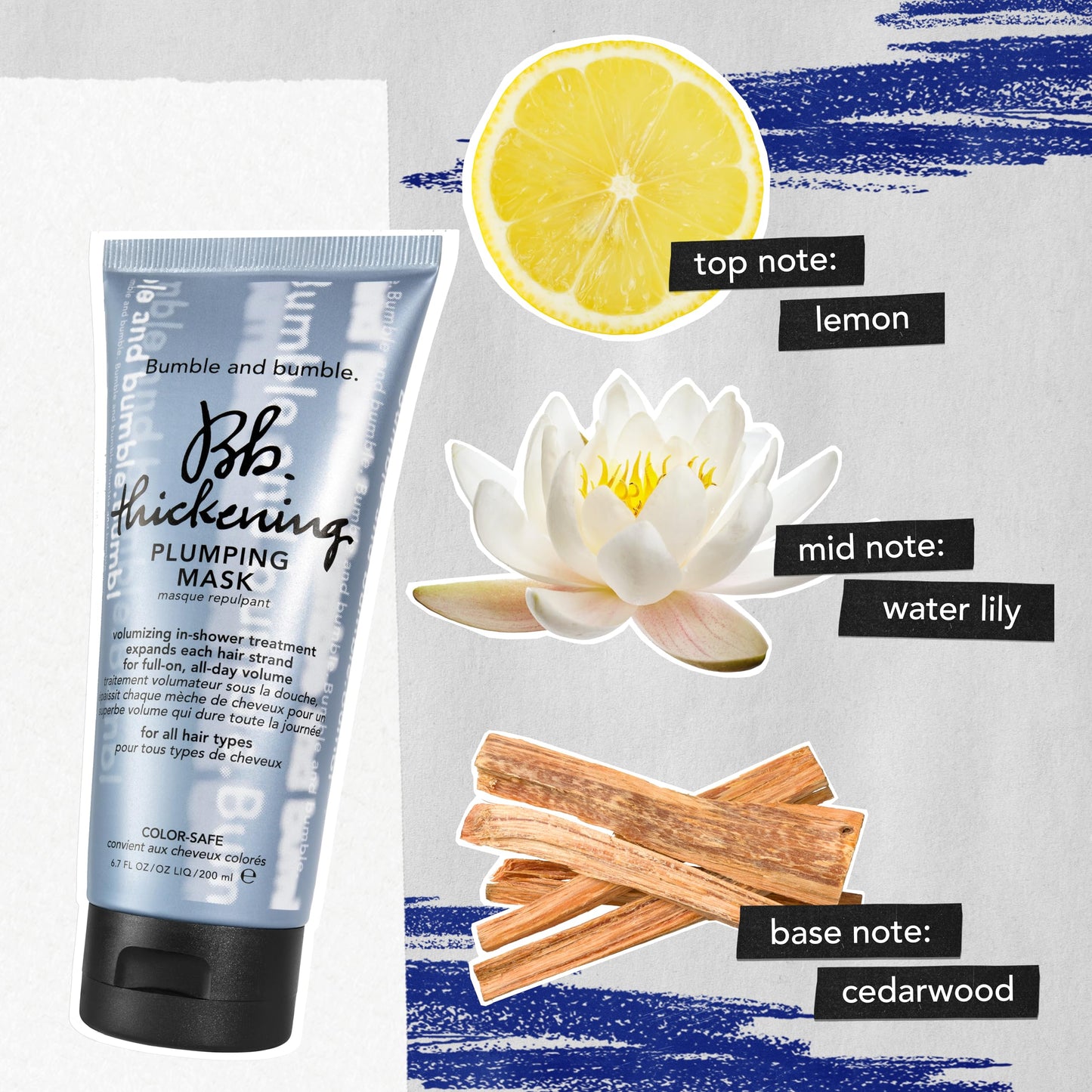 Bumble and bumble. Thickening Plumping Hair Mask | Color Safe | Hydrating, Volumizing, Smoothing + Strengthening | Curly, Wavy, Straight