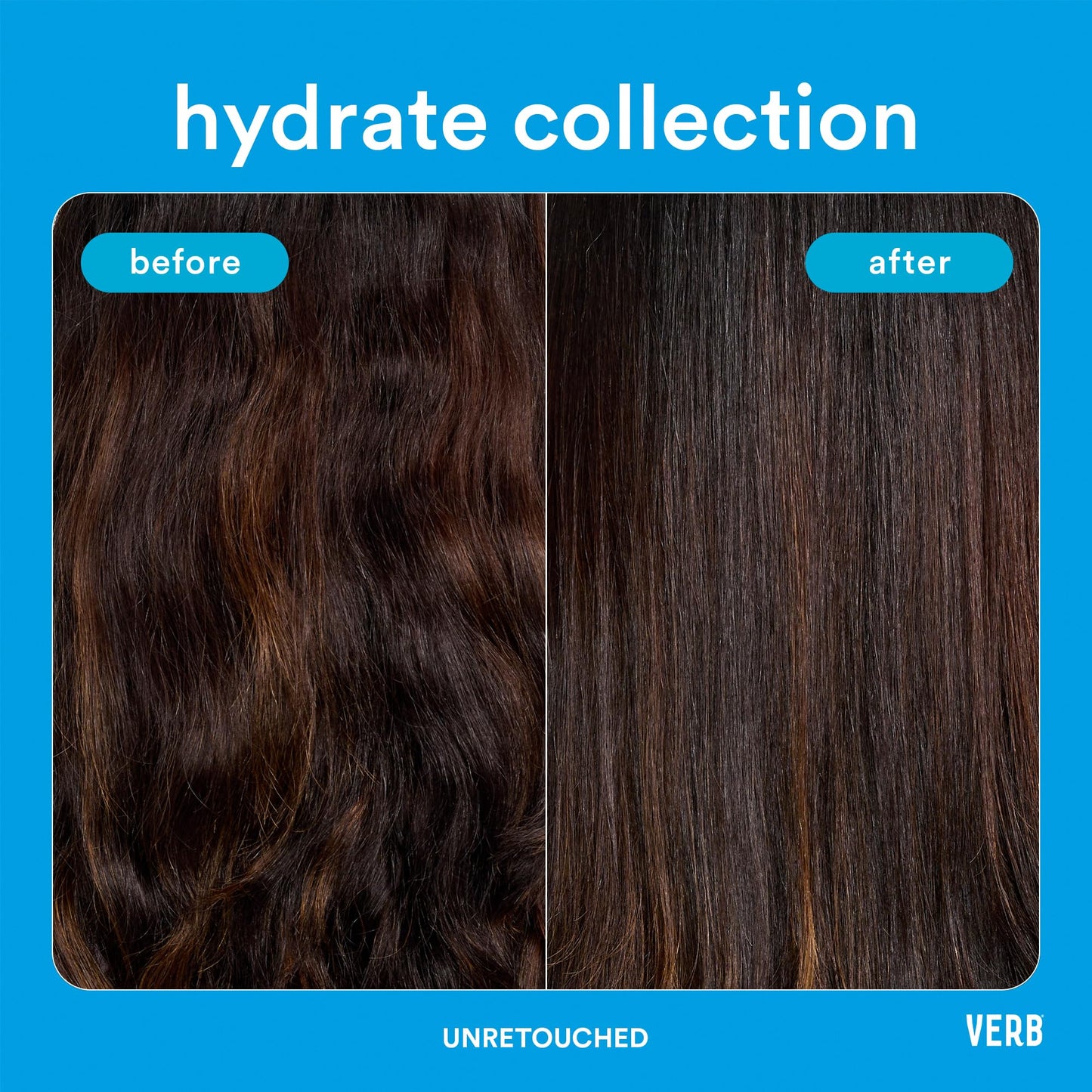 VERB Hydrate Oil - Add Moisture -Increases Shine - Smooth Frizz - Heat Protection for Dry + Frizzy Hair - Amber + Warm Jasmine Scent