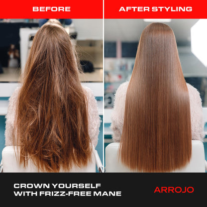 Arrojo Defrizz Serum, 4oz – Sulfate & Paraben-Free Hair Serum for Frizzy and Damaged Hair for Men & Women – Lavender-Pear Scented