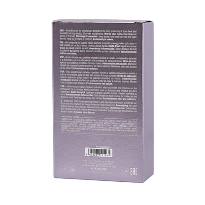 ALFAPARF MILANO Semi di Lino Smoothing Hair Oil Treatment - Frizz Control Oil to Brighten Hair + Protect from Heat & Humidity- Hair Serum for Damaged & Dry Hair (3.38 oz)