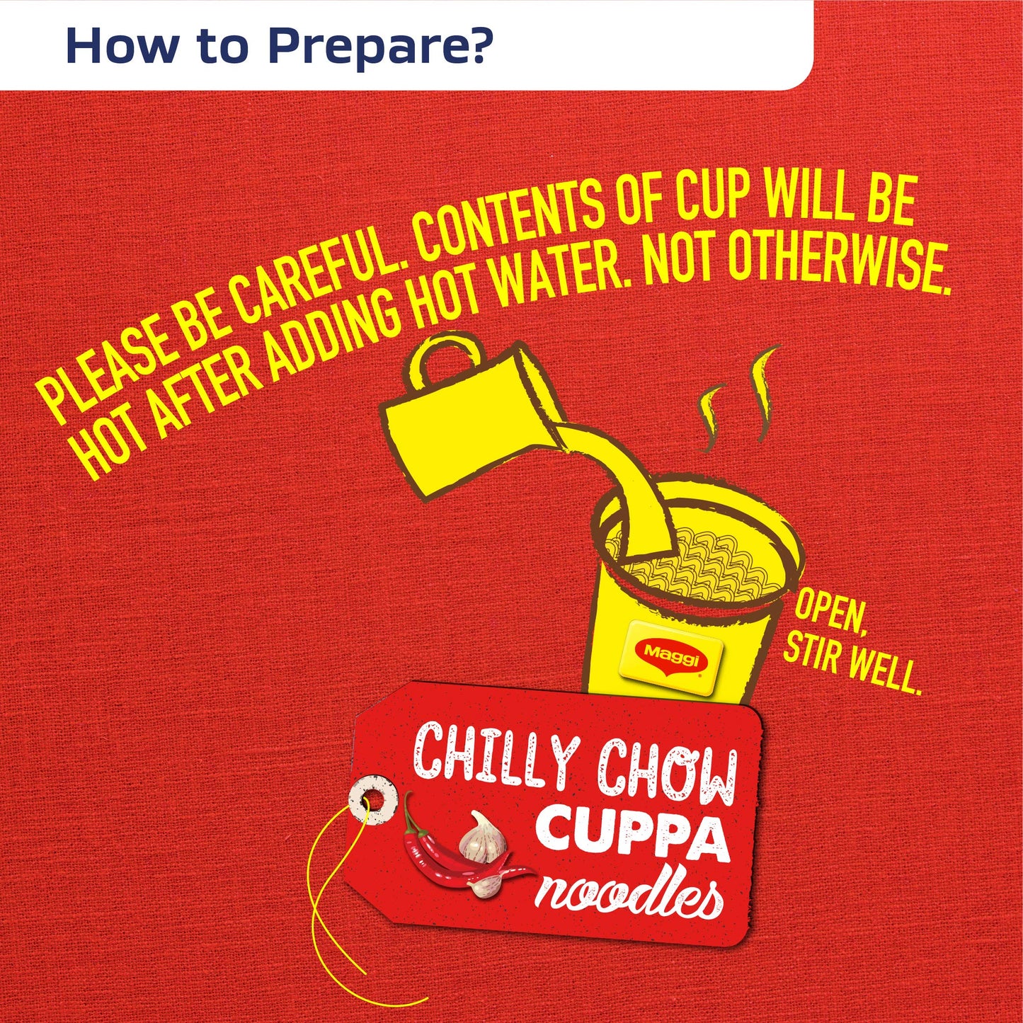 Nestle; MAGGI Cuppa Noodles Chilli Chow & 70g Cup