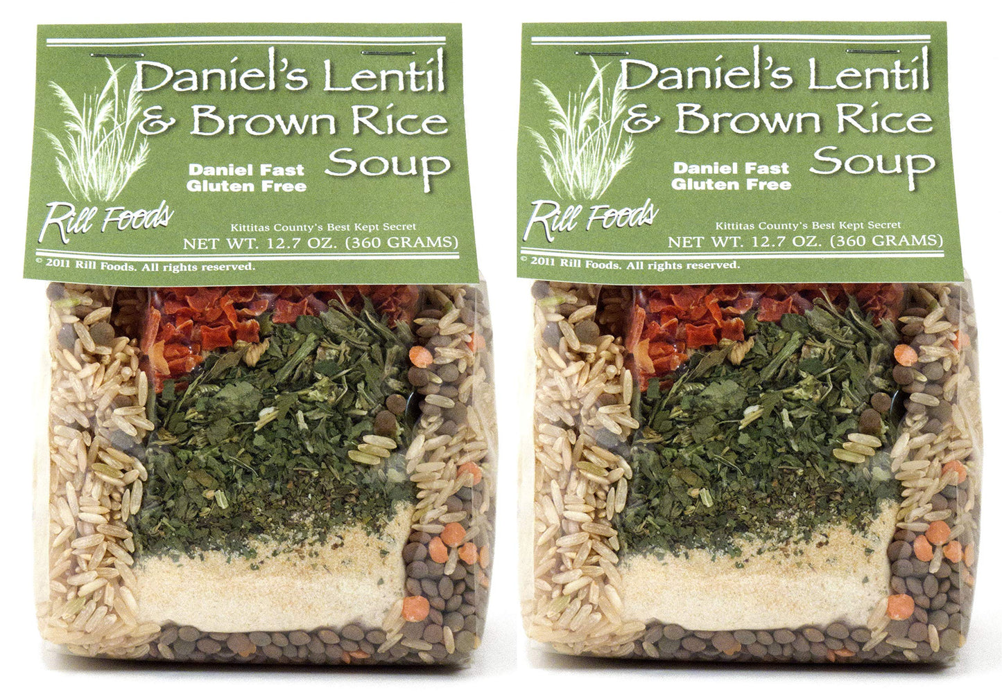Rill Foods Daniel's Lentil & Brown Rice Soup Mix 12.7 oz each (2-Pack)