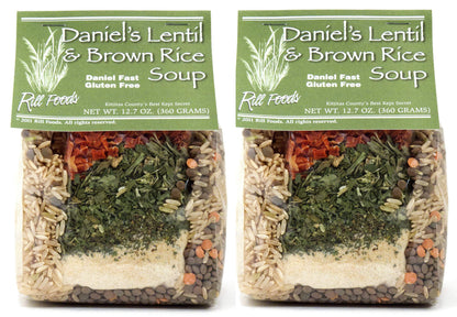 Rill Foods Daniel's Lentil & Brown Rice Soup Mix 12.7 oz each (2-Pack)