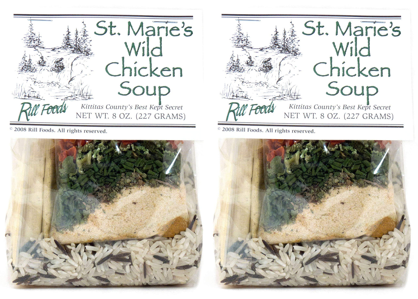 Rill Foods St. Marie's Wild Chicken Soup Mix 8 oz each (2-Pack)