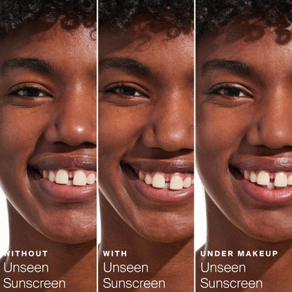 Supergoop! Unseen Clear Face Sunscreen - SPF 40 - Invisible + Broad Spectrum + Makeup-Gripping Primer - Weightless, Scentless, Oil Free - For All Skin Types & Tones - 1.7 fl oz