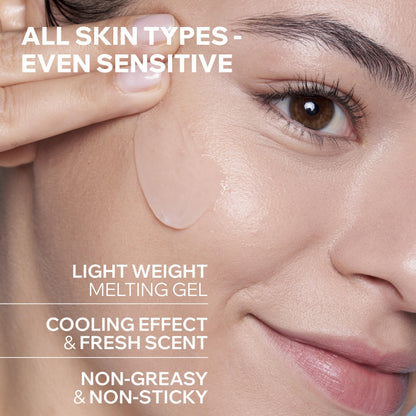 Uriage Eau Thermale Moisturizing Face Gel With Hyaluronic Acid, 24H Intense Hydration, Fresh Lightweight Unisex Gel For Combination/Oily Skins, Lovely Floral Scent, Non-Comedogenic