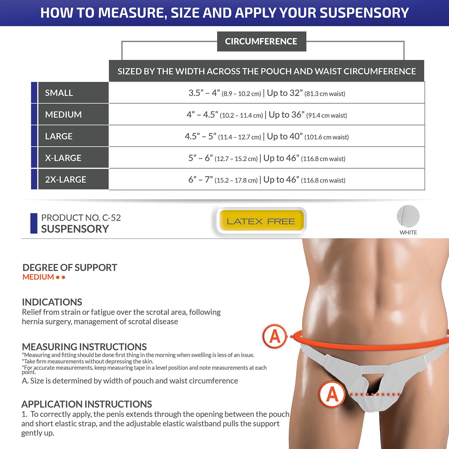 Champion Hernia Belt, Single or Double Bilateral Herniation Pad, Adjustable, Medium