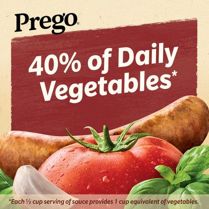 Prego Italian Sausage and Garlic Meat Sauce, 23.5 oz Jar