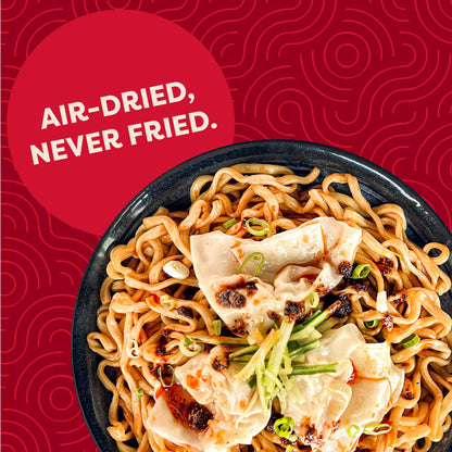 A-Sha The Signature Noodles Collection (3 Flavors, 12 Packs) | 11g+ of Protein | Premium Air Dried Never Fried Noodles