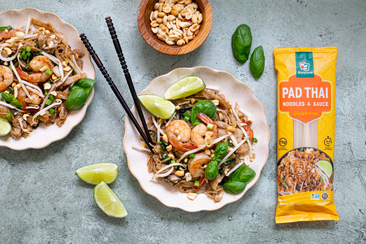 Gloryland Pad Thai Noodles and Sauce Meal Kit (28oz) - Pack of 5
