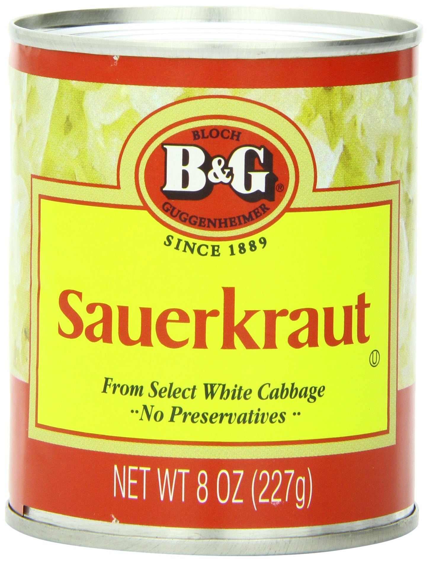 B&G Sauerkraut, 8 Ounce Can (Pack of 24)