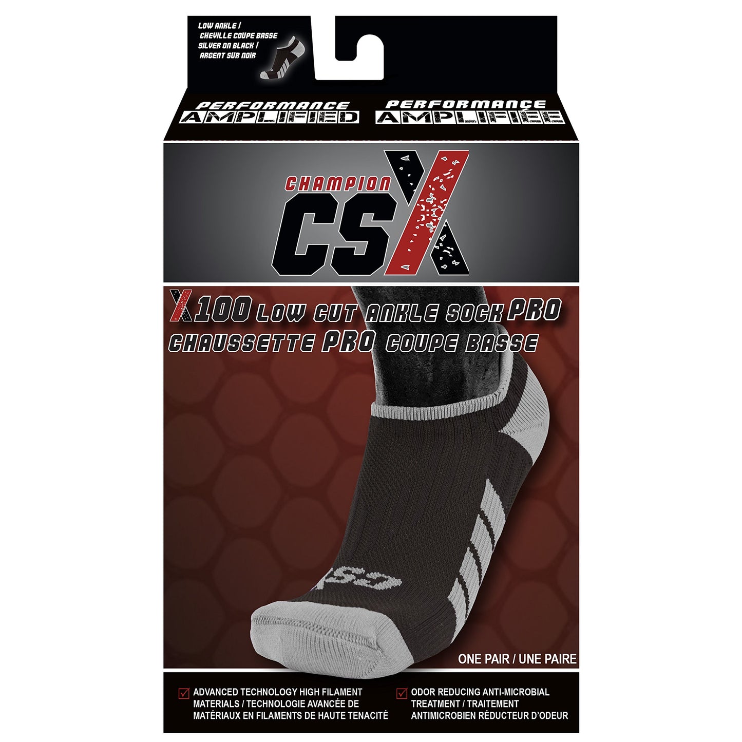 CSX Ankle Socks, Arch Support Compression, Men and Women Low Cut Fi