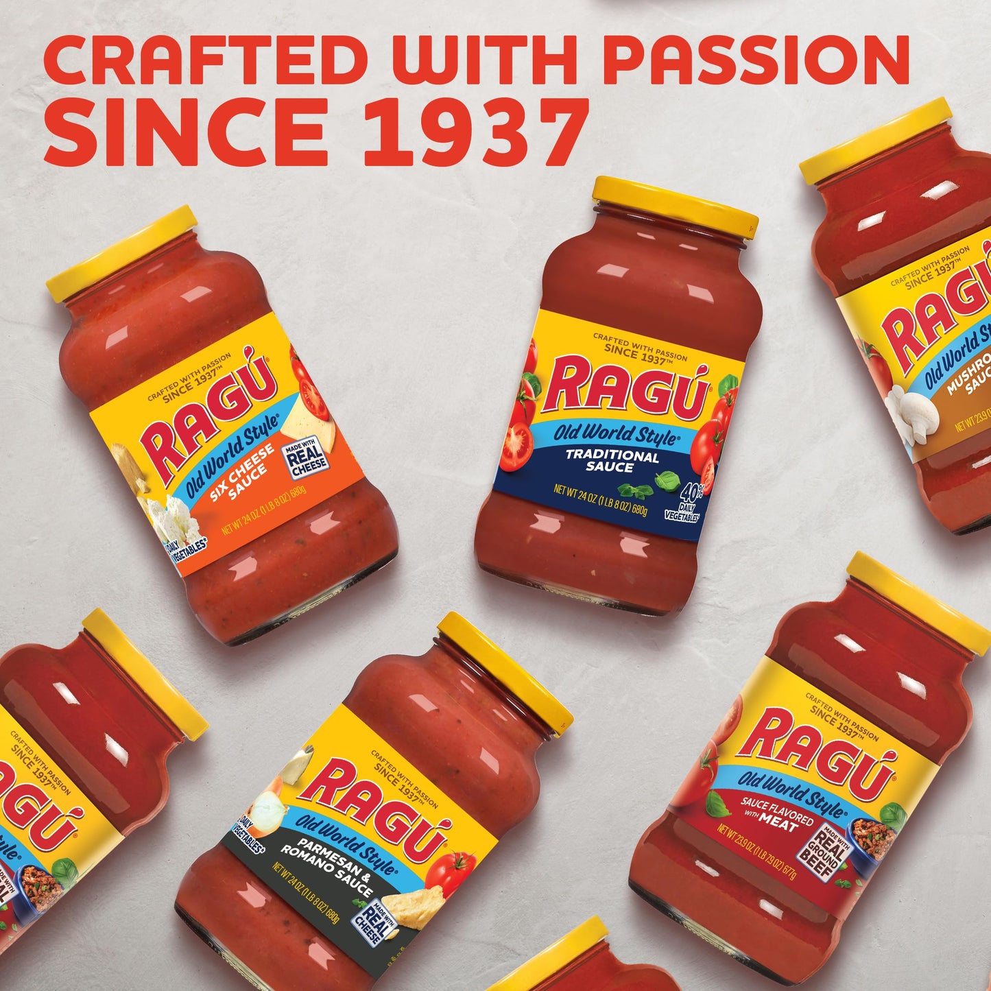 RAGÚ Old World Style Traditional Sauce, Perfect for Italian Style Meals at Home, 24 OZ (Pack of 6)
