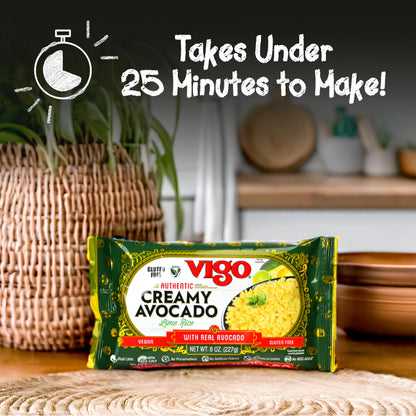 Vigo Authentic Creamy Avocado Lime Rice, Low Fat, Gluten Free (8 Ounce (Pack of 12))