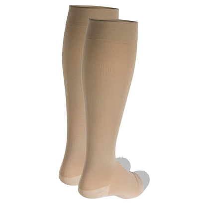 NuVein Surgical Stockings, 18 mmHg Recovery Support for Embolism Risk, Medical Unisex Fit, Knee High, Open Toe, Beige, X-Large