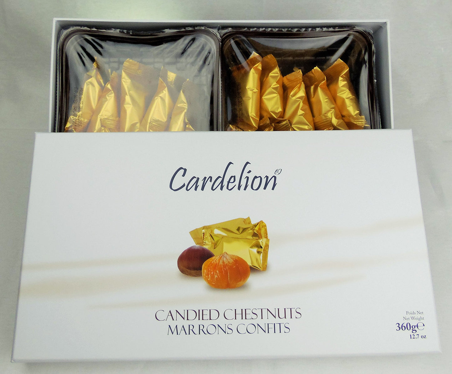 Cardelion Candied Chestnuts (360 Gram 12.6 oz, 20 Pieces)