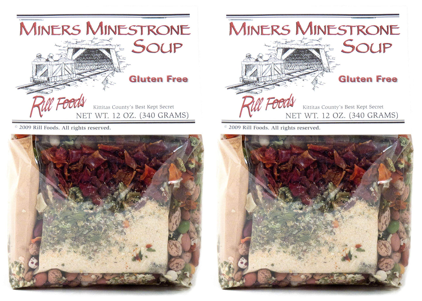 Rill Foods Miners Minestrone Soup Mix 11 oz each (2-Pack)