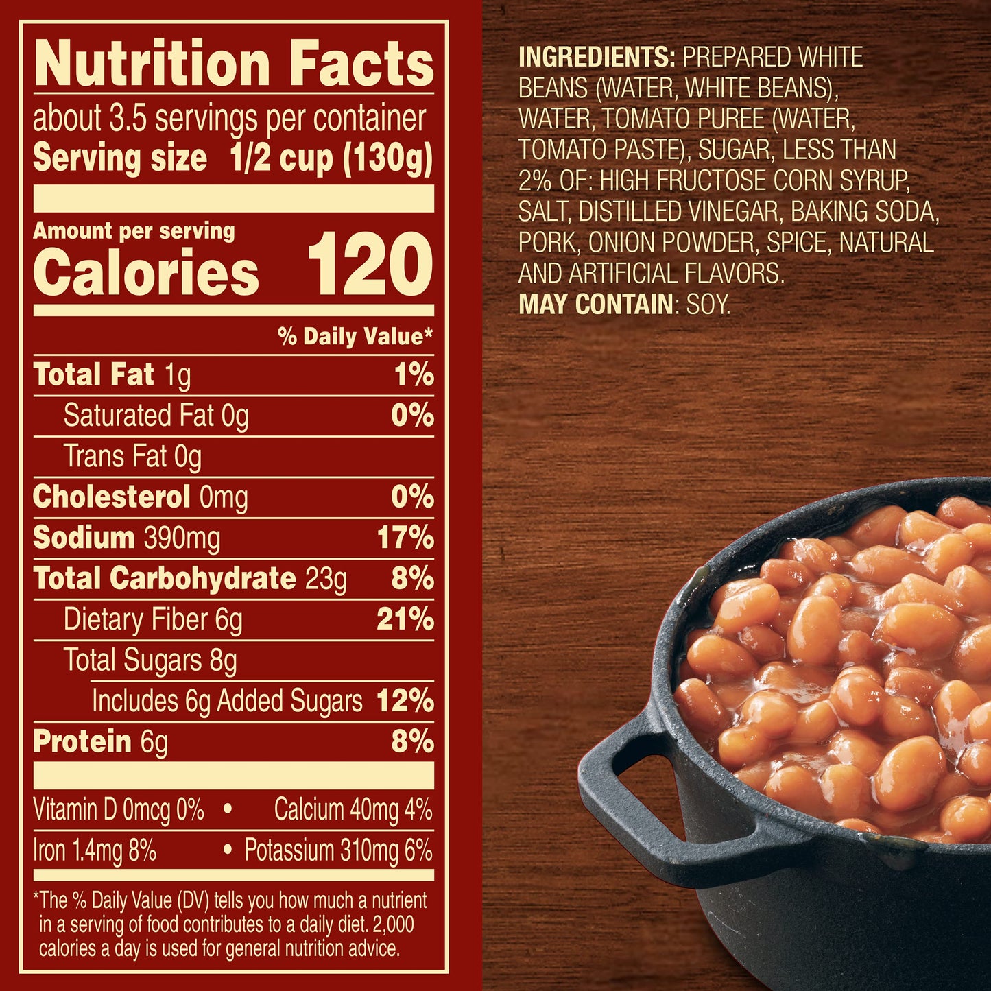 Van Camp's Pork and Beans, Canned Beans, 15 oz