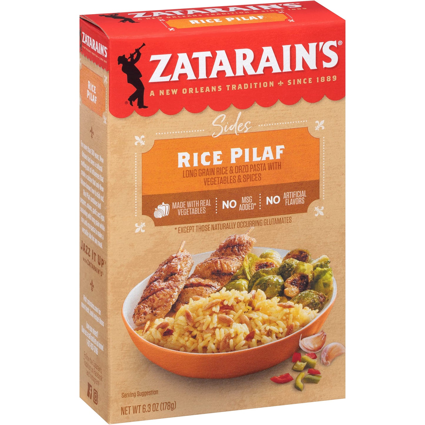 Zatarain's Rice Pilaf, 6.3 oz (Pack of 8)